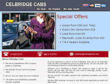 Tablet Screenshot of celbridgecabs.com